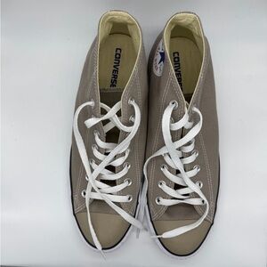 Converse All Star Mids in Beige and White